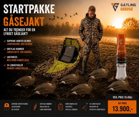 STARTPAKKE GÅSEJAKT – ALT DU TRENGER FOR EN LYKKET GÅSEJAKT